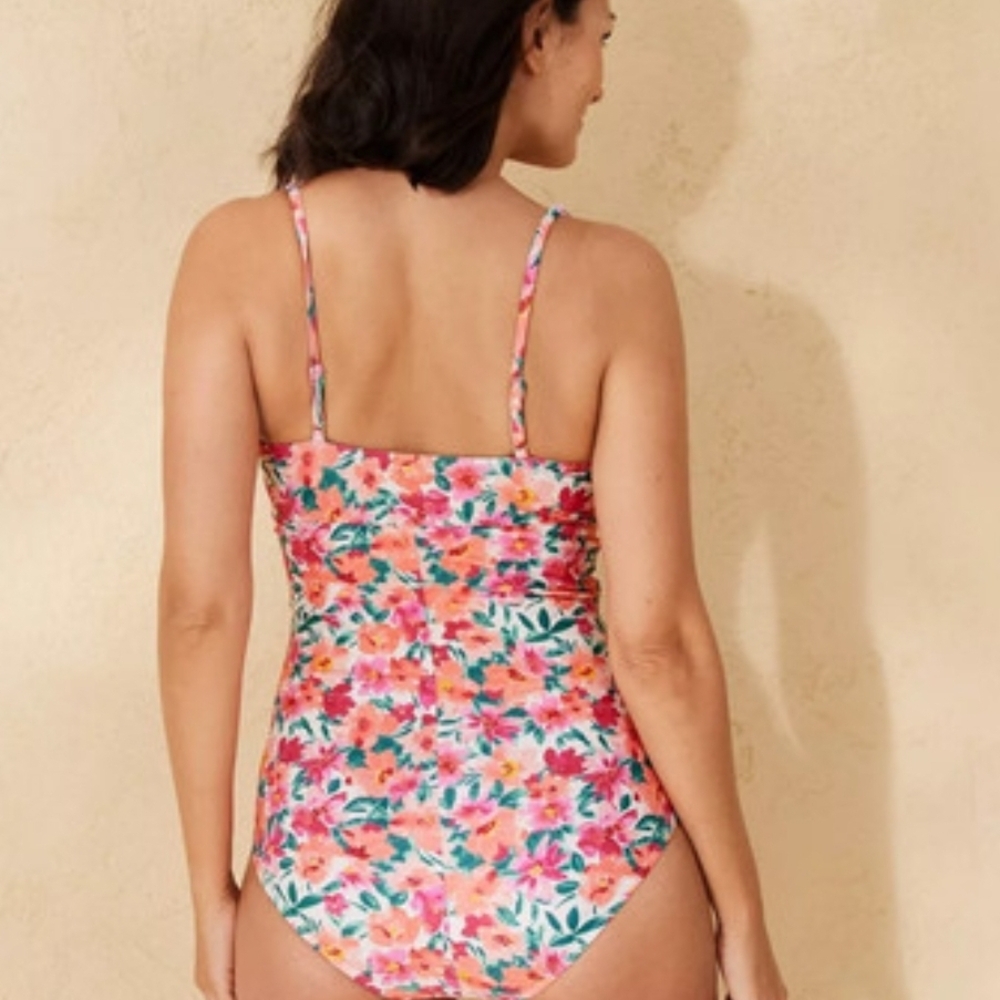 Womens SMALL 4-6 Floral One Peice With Underwire Support - Picture 3 of 6
